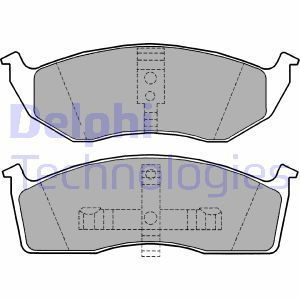 Remblokkenset, schijfrem DELPHI, u.a. fÃ¼r Chrysler, Dodge, Plymouth