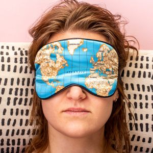 Wereldkaart Slaapmasker