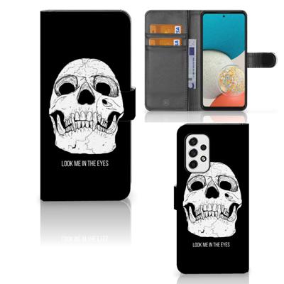 Telefoonhoesje met Naam Samsung Galaxy A53 Skull Eyes Telefoonhoesje met Naam Samsung Galaxy A53 Skull Eyes