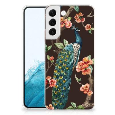 Samsung Galaxy S22 Plus | TPU Hoesje | Pauw met Bloemen