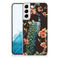 Samsung Galaxy S22 Plus | TPU Hoesje | Pauw met Bloemen