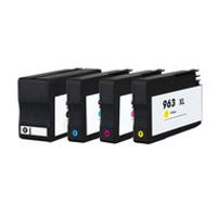 Huismerk HP 963 XL Inktcartridges Multipack (zwart + 3 kleuren) - thumbnail