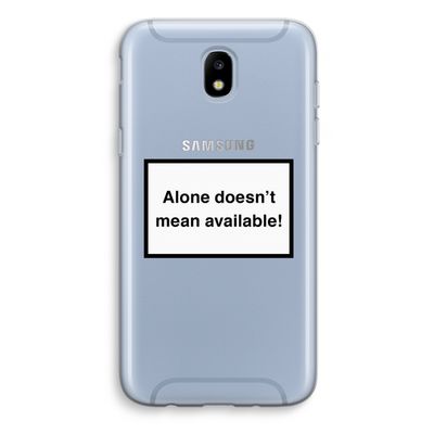 Alone: Samsung Galaxy J5 (2017) Transparant Hoesje