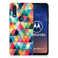 Motorola One Vision | TPU bumper | Geruit