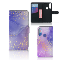 Hoesje voor Alcatel 1S 2020 Watercolor Paars