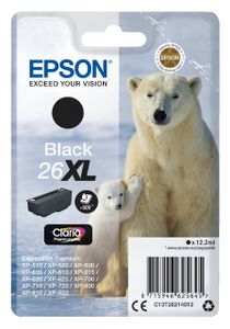 Inktcartridge Epson 26XL T2621 zwart HC