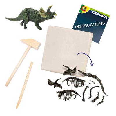 SES explore dino en skelet opgraven 2in1 - triceratops