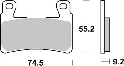 BREMBO Remblokken, voor de moto, Road Gesinterd Metaal 07HD20SA