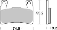 BREMBO Remblokken, voor de moto, Road Gesinterd Metaal 07HD20SA