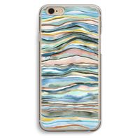 Watercolor Agate: iPhone 6 / 6S Transparant Hoesje