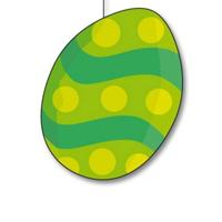 Paaseieren decoratie - groen mix - 20 cm - Paasversiering / Paasdecoratie - karton