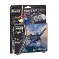 Revell model set f4u-4 corsair jachtvliegtuig
