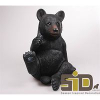 Farmwood Animals - Zwarte beer staand h40 cm I