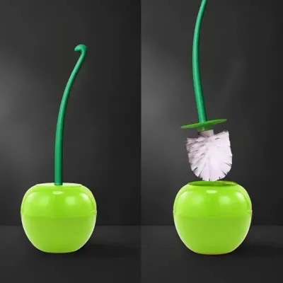 Toiletborstelhouder in Kersvorm - Rood, Groen of Wijnrood | Milieuvriendelijk & Decoratief