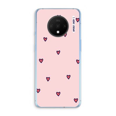 Hartjes: OnePlus 7T Transparant Hoesje