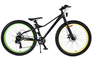 Volare gradient kinderfiets - jongens - 26 inch - zwart geel groen - 7 speed - prime collection