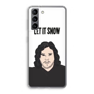 Let It Snow: Samsung Galaxy S21 Transparant Hoesje
