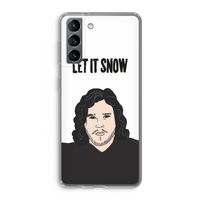 Let It Snow: Samsung Galaxy S21 Transparant Hoesje