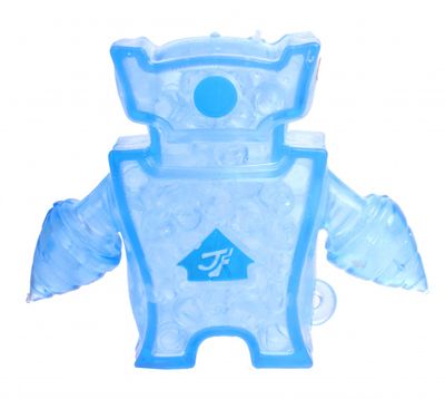 Johntoy robot Squishy junior 8 x 10 cm siliconen blauw Johntoy robot Squishy junior 8 x 10 cm siliconen blauw