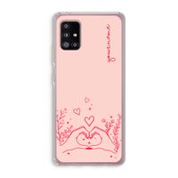 Love is in the air: Samsung Galaxy A51 5G Transparant Hoesje