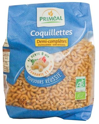 Primeal Macaroni halfvolkoren elleboog bio (500 gr)