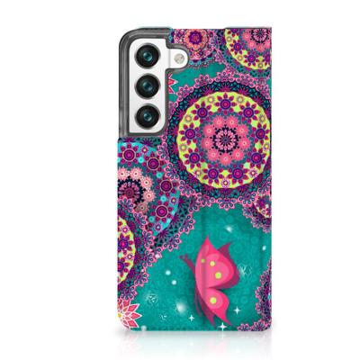 Samsung Galaxy S22 | Bookcase | Cirkels en Vlinders