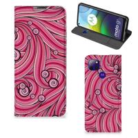 Motorola Moto G9 Power | Bookcase | Swirl Pink Motorola Moto G9 Power | Bookcase | Swirl Pink