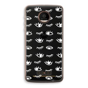 Eye pattern #3: Motorola Moto Z Force Transparant Hoesje