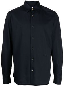 Dunhill chemise en coton à manches longues - Bleu