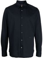 Dunhill chemise en coton à manches longues - Bleu - thumbnail