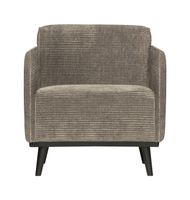 BePureHome Fauteuil 'Statement' Met Armleuning, Rib, kleur Clay