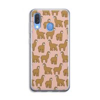 Alpacas: Samsung Galaxy A40 Transparant Hoesje