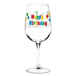 Wijnglas fun verjaardagscadeau Happy Birthday 500 ml