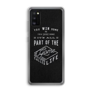 Life: Samsung Galaxy A41 Transparant Hoesje