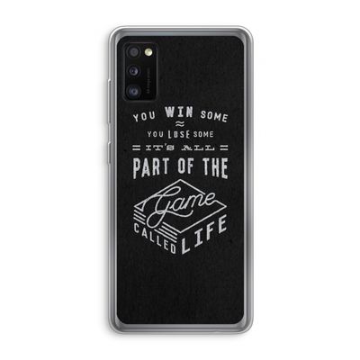 Life: Samsung Galaxy A41 Transparant Hoesje