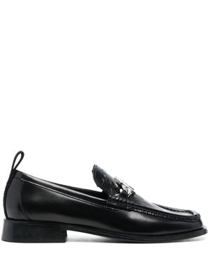Karl Lagerfeld mocassins à plaque logo - Noir