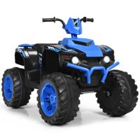 12V Elektrische Kinder Quad ATV Rijden op Auto op Batterijen Aangedreven 4 Wielen Atvvoor Kinderen Vanaf 3 Jaar Blauw