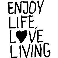 Enjoy life - Muursticker - thumbnail