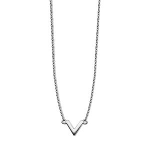 JWLS4U XN004S XoXo Ketting V zilver 40-45 cm