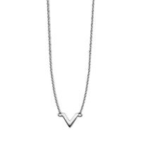 JWLS4U XN004S XoXo Ketting V zilver 40-45 cm