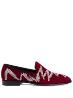 Giuseppe Zanotti mocassins Jareth Shake à ornements - Rouge