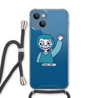 Zwaai: iPhone 13 Transparant Hoesje met koord