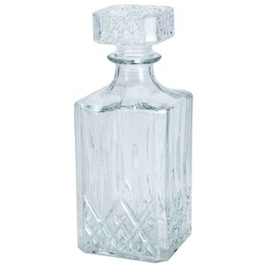 Luxe glazen drankfles 900 ml/9 x 23 cm cadeau