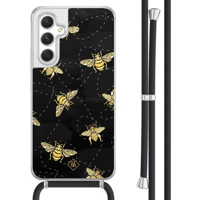 Samsung Galaxy A54 hoesje met koord - Bee happy