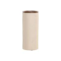 Vaas Home ESPRIT Bruin Beige Terra cotta Mangohout 16 x 16 x 40 cm