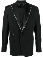 Philipp Plein blazer à ornements de clous - Noir - thumbnail