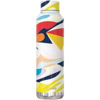 thermosfles Solid Abstract RVS 630 ml wit/geel/blauw - thumbnail