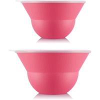 Set van 2 slakommen 3 l en 4,9 l met siliconen deksel - BODUM - Topee - Bubblegum