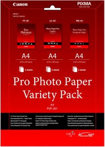 Canon PVP-201 Pro Photo Paper Variety Pack A4 3x5 vel