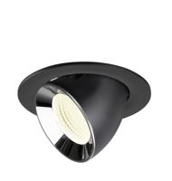 SLV InbouwspotNuminos Gimble L zwart/chroom 4000K - 55gr - 1009747